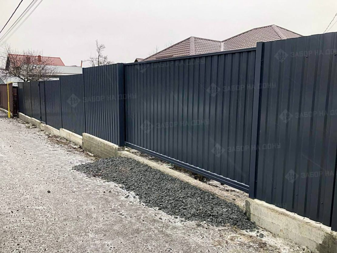 Автоматические откатные ворота с электроприводом  в Усть-Лабинске